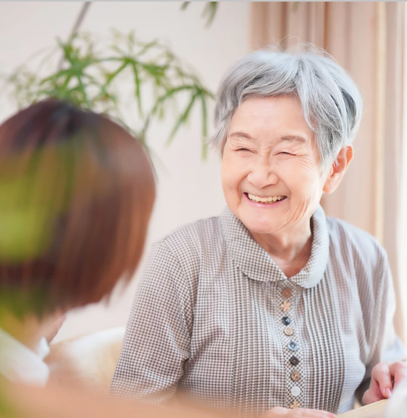 柔軟な姿勢で